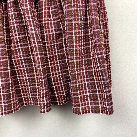 Madewell Seersucker Wrap Mini Dress NWT L - Picture 5 of 12